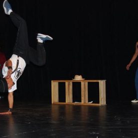 Fotografía de la función de Hip Hop que se llevó a cabo el 29 de mayo de 2015 como parte del encuentro internacional Danza Urbana Generación Hip Hop realizado en el Centro Nacional de las Artes.