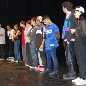 Fotografía de la función de Hip Hop que se llevó a cabo el 29 de mayo de 2015 como parte del encuentro internacional Danza Urbana Generación Hip Hop realizado en el Centro Nacional de las Artes.