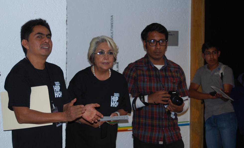 Fotografía de la exposición Miradas de la Danza Urbana que se llevó a cabo del 29 al 31 de mayo de 2015 como parte del encuentro internacional Danza Urbana Generación Hip Hop llevado a cabo en el Centro Nacional de las Artes.