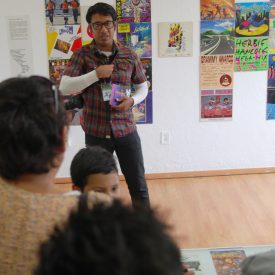 Fotografía de la exposición Miradas de la Danza Urbana que se llevó a cabo del 29 al 31 de mayo de 2015 como parte del encuentro internacional Danza Urbana Generación Hip Hop realizado en el Centro Nacional de las Artes.
