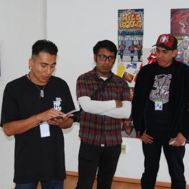 Fotografía de la exposición Miradas de la Danza Urbana que se llevó a cabo del 29 al 31 de mayo de 2015 como parte del encuentro internacional Danza Urbana Generación Hip Hop realizado en el Centro Nacional de las Artes.