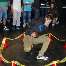 Fotografía de la batalla Octágono que se llevó a cabo el 29 de mayo de 2015 como parte del encuentro internacional Danza Urbana Generación Hip Hop realizado en el Centro Nacional de las Artes.