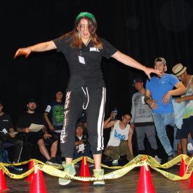 Fotografía de la batalla Octágono que se llevó a cabo el 29 de mayo de 2015 como parte del encuentro internacional Danza Urbana Generación Hip Hop realizado en el Centro Nacional de las Artes.