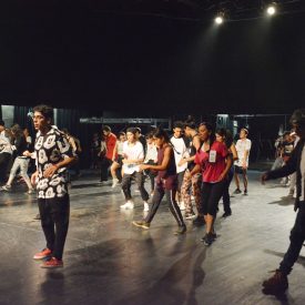 Fotografía de la clase magistral de House Spirit Rocker, encuentro internacional Danza Urbana Generación Hip Hop llevado a cabo en el Centro Nacional de las Artes del 27 al 29 de mayo de 2016.