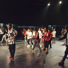 Fotografía de la clase magistral de House Spirit Rocker, encuentro internacional Danza Urbana Generación Hip Hop llevado a cabo en el Centro Nacional de las Artes del 27 al 29 de mayo de 2016.