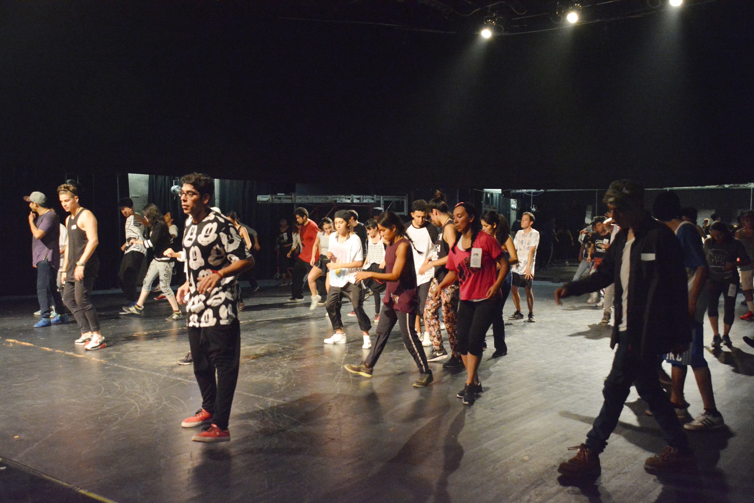 Fotografía de la clase magistral de House Spirit Rocker, encuentro internacional Danza Urbana Generación Hip Hop llevado a cabo en el Centro Nacional de las Artes del 27 al 29 de mayo de 2016.