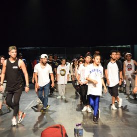 Fotografía de la clase magistral de House Spirit Rocker, encuentro internacional Danza Urbana Generación Hip Hop llevado a cabo en el Centro Nacional de las Artes del 27 al 29 de mayo de 2016.