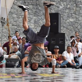 Fotografía de la Batalla Power move, encuentro internacional Danza Urbana Generación Hip Hop llevado a cabo en el Centro Nacional de las Artes del 27 al 29 de mayo de 2016.