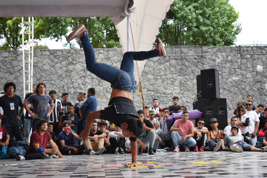 Fotografía de la Batalla Power move, encuentro internacional Danza Urbana Generación Hip Hop llevado a cabo en el Centro Nacional de las Artes del 27 al 29 de mayo de 2016.