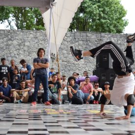 Fotografía de la Batalla Power move, encuentro internacional Danza Urbana Generación Hip Hop llevado a cabo en el Centro Nacional de las Artes del 27 al 29 de mayo de 2016.
