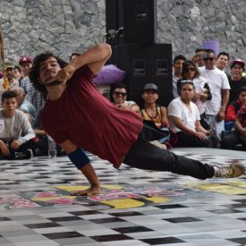 Fotografía de la Batalla Power move, encuentro internacional Danza Urbana Generación Hip Hop llevado a cabo en el Centro Nacional de las Artes del 27 al 29 de mayo de 2016.