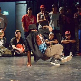 Fotografía de la Batalla Footwork, encuentro internacional Danza Urbana Generación Hip Hop llevado a cabo en el Centro Nacional de las Artes del 27 al 29 de mayo de 2016.