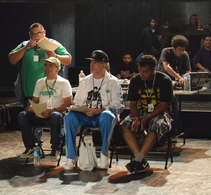 Fotografía de la Batalla Footwork, encuentro internacional Danza Urbana Generación Hip Hop llevado a cabo en el Centro Nacional de las Artes del 27 al 29 de mayo de 2016.