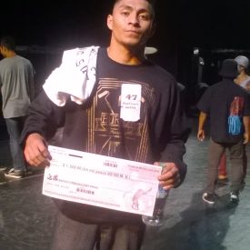 Fotografía de la Batalla Footwork, encuentro internacional Danza Urbana Generación Hip Hop llevado a cabo en el Centro Nacional de las Artes del 27 al 29 de mayo de 2016.