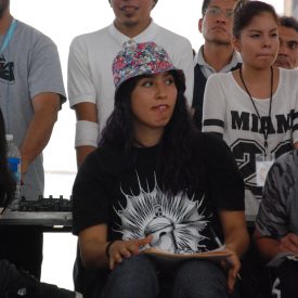 Fotografía de la Batalla B-girls, encuentro internacional Danza Urbana Generación Hip Hop llevado a cabo en el Centro Nacional de las Artes del 27 al 29 de mayo de 2016.
