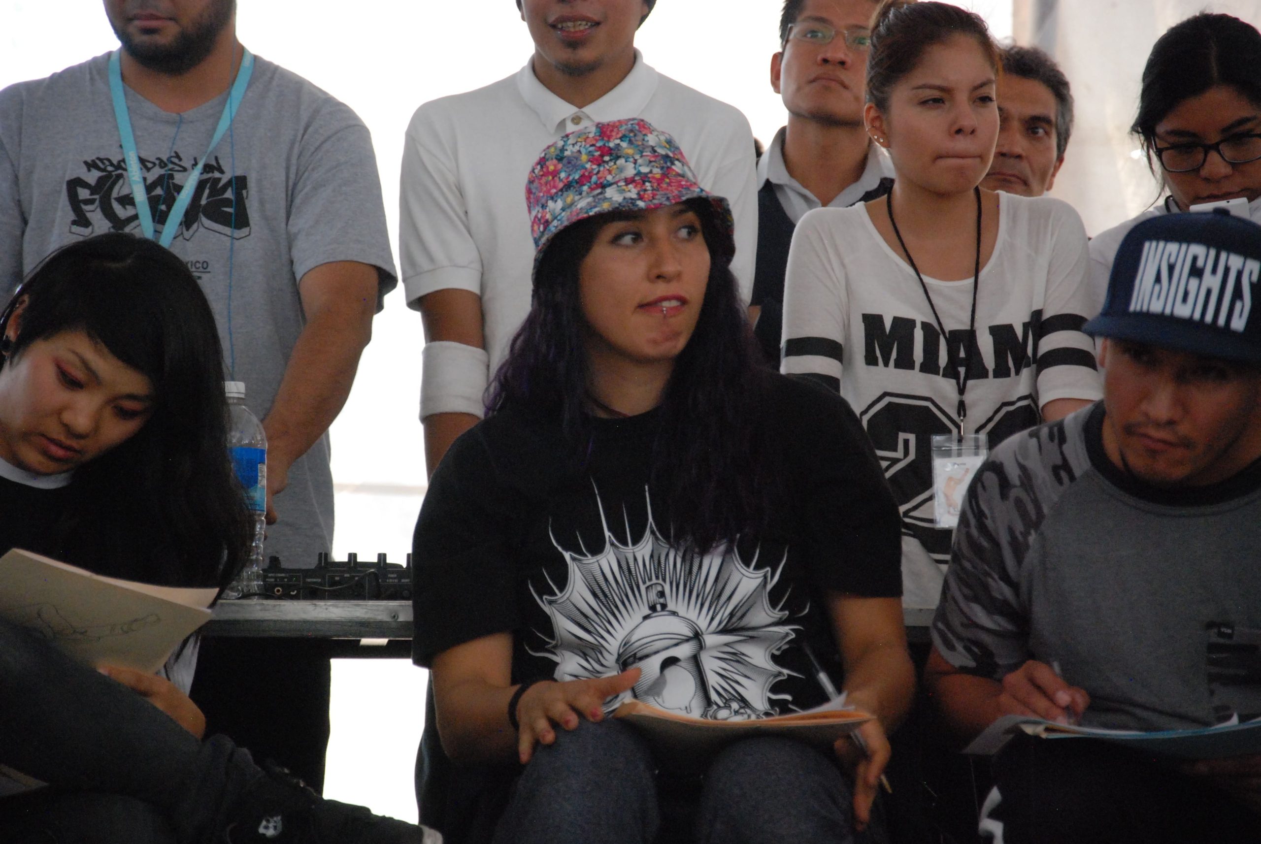 Fotografía de la Batalla B-girls, encuentro internacional Danza Urbana Generación Hip Hop llevado a cabo en el Centro Nacional de las Artes del 27 al 29 de mayo de 2016.