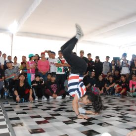 Fotografía de la Batalla B-girls, encuentro internacional Danza Urbana Generación Hip Hop llevado a cabo en el Centro Nacional de las Artes del 27 al 29 de mayo de 2016.