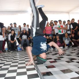 Fotografía de la Batalla B-girls, encuentro internacional Danza Urbana Generación Hip Hop llevado a cabo en el Centro Nacional de las Artes del 27 al 29 de mayo de 2016.