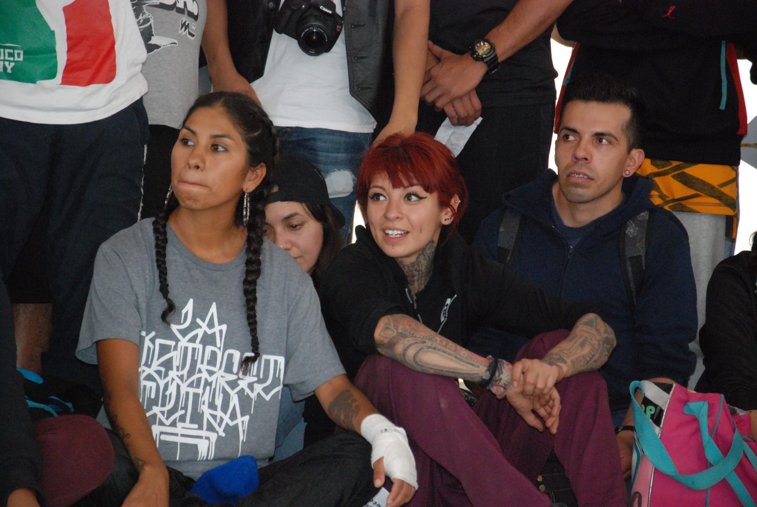 Fotografía de la Batalla B-girls, encuentro internacional Danza Urbana Generación Hip Hop llevado a cabo en el Centro Nacional de las Artes del 27 al 29 de mayo de 2016.