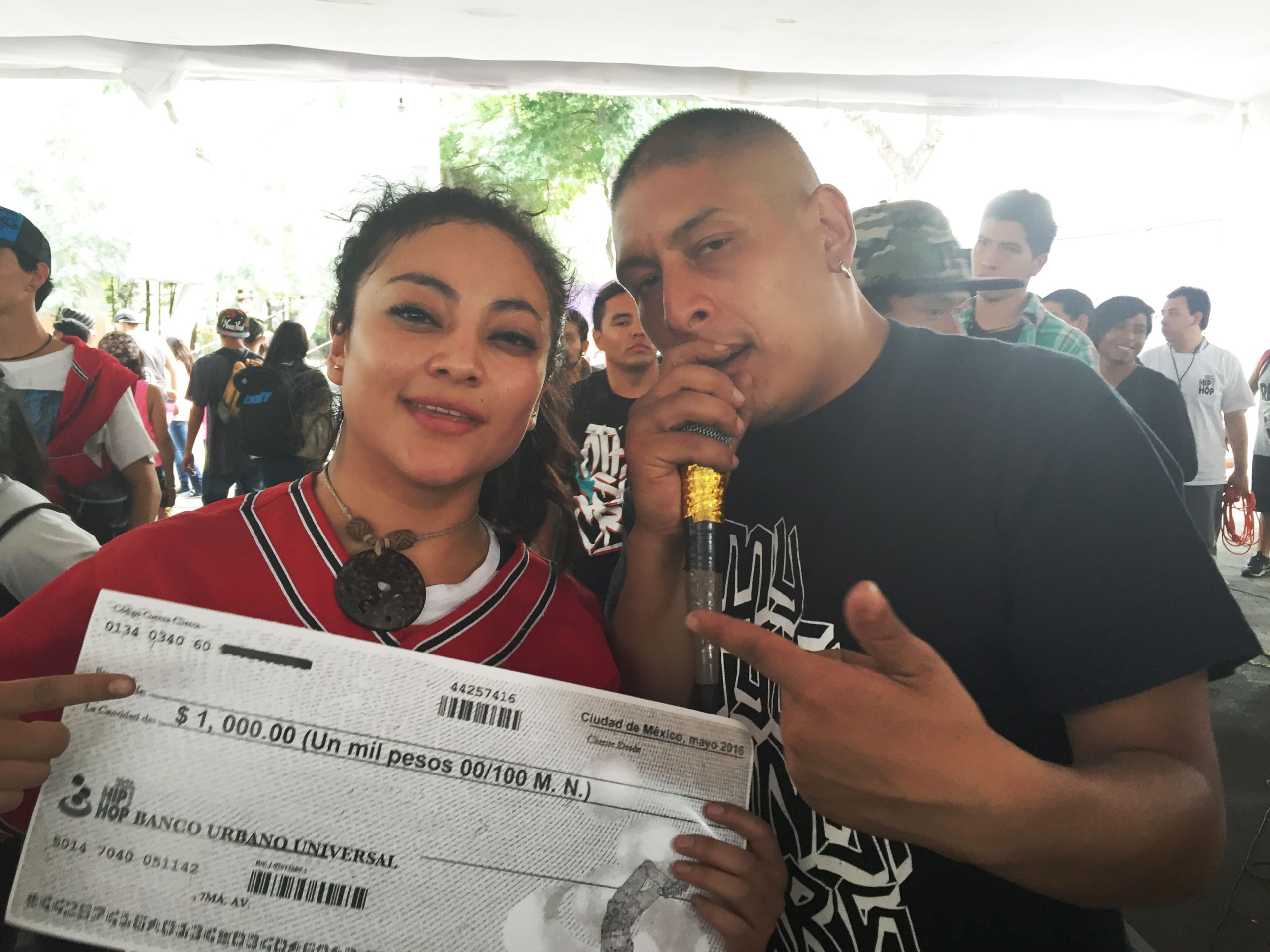 Fotografía de la Batalla B-girls, encuentro internacional Danza Urbana Generación Hip Hop llevado a cabo en el Centro Nacional de las Artes del 27 al 29 de mayo de 2016.