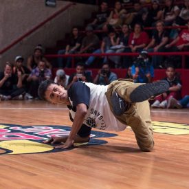 Fotografía del BC One Red Bull Cypher, en el encuentro internacional Danza Urbana Generación Hip Hop llevado a cabo en el Centro Nacional de las Artes del 27 al 29 de mayo de 2016.