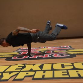 Fotografía del BC One Red Bull Cypher, en el encuentro internacional Danza Urbana Generación Hip Hop llevado a cabo en el Centro Nacional de las Artes del 27 al 29 de mayo de 2016.
