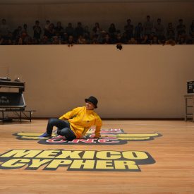 Fotografía del BC One Red Bull Cypher, en el encuentro internacional Danza Urbana Generación Hip Hop llevado a cabo en el Centro Nacional de las Artes del 27 al 29 de mayo de 2016.