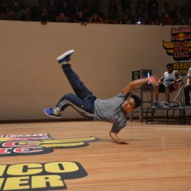 Fotografía del BC One Red Bull Cypher, en el encuentro internacional Danza Urbana Generación Hip Hop llevado a cabo en el Centro Nacional de las Artes del 27 al 29 de mayo de 2016.
