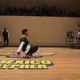 Fotografía del BC One Red Bull Cypher, en el encuentro internacional Danza Urbana Generación Hip Hop llevado a cabo en el Centro Nacional de las Artes del 27 al 29 de mayo de 2016.