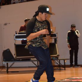 Fotografía del BC One Red Bull Cypher, en el encuentro internacional Danza Urbana Generación Hip Hop llevado a cabo en el Centro Nacional de las Artes del 27 al 29 de mayo de 2016.