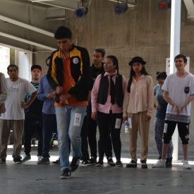 Fotografía de la Batalla Popping, en el encuentro internacional Danza Urbana Generación Hip Hop llevado a cabo en el Centro Nacional de las Artes del 27 al 29 de mayo de 2016.