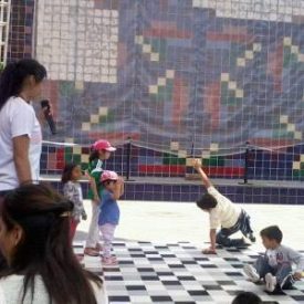 Fotografía de la clase magistral Kids Hip Hop que formó parte del encuentro internacional Danza Urbana Generación Hip Hop llevado a cabo en el Centro Nacional de las Artes del 27 al 29 de mayo de 2016.