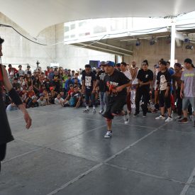 Fotografía de los preliminares de la Crewbattle en el encuentro internacional Danza Urbana Generación Hip Hop llevado a cabo en el Centro Nacional de las Artes del 27 al 29 de mayo de 2016.