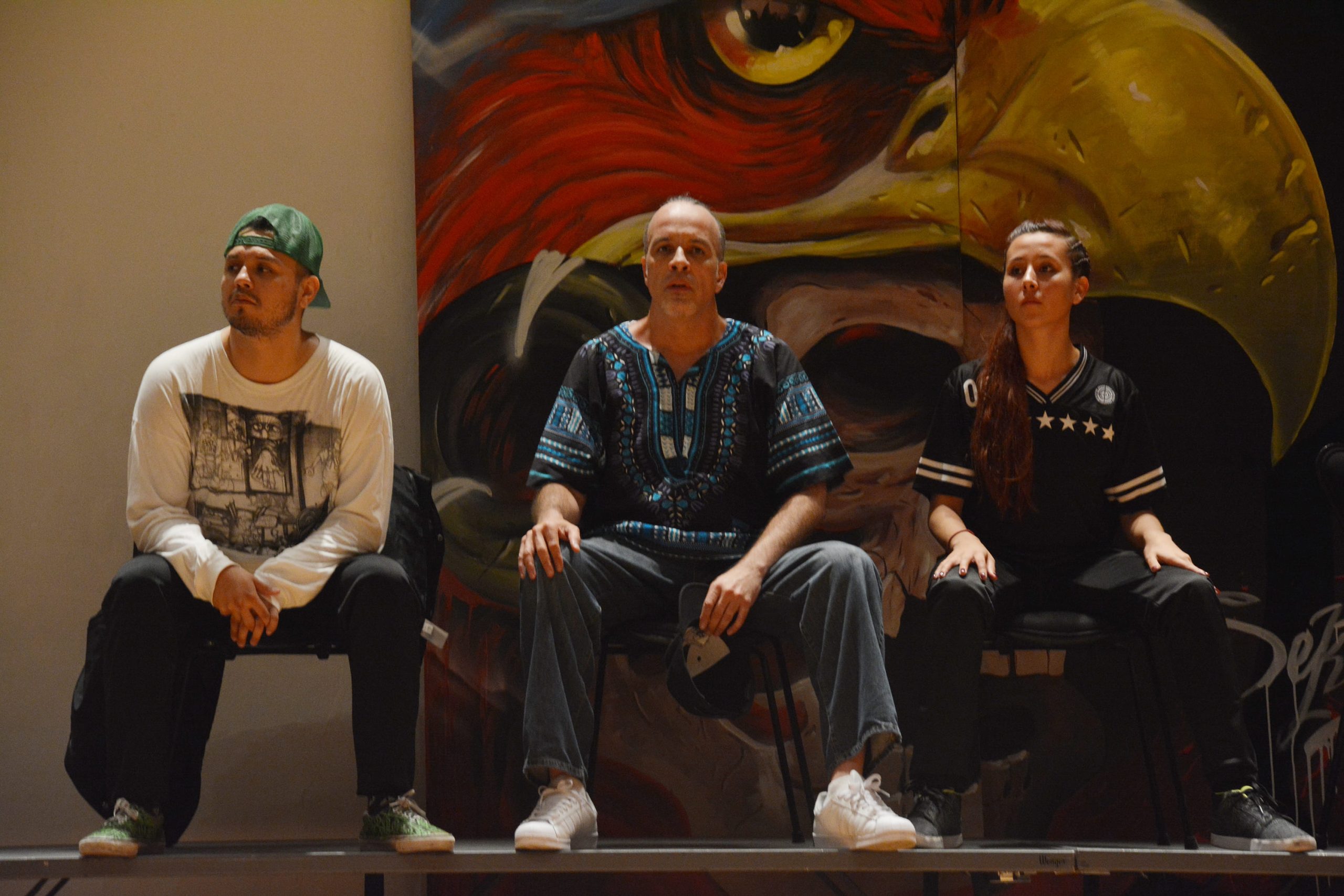 Fotografía de la batalla final de Popping en el encuentro internacional Danza Urbana Generación Hip Hop llevado a cabo en el Centro Nacional de las Artes del 27 al 29 de mayo de 2016.