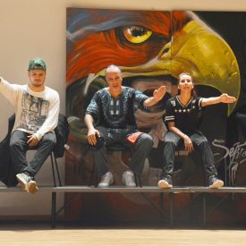 Fotografía de la batalla final de Popping en el encuentro internacional Danza Urbana Generación Hip Hop llevado a cabo en el Centro Nacional de las Artes del 27 al 29 de mayo de 2016.