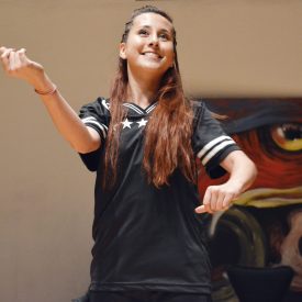 Fotografía de la batalla final de Popping en el encuentro internacional Danza Urbana Generación Hip Hop llevado a cabo en el Centro Nacional de las Artes del 27 al 29 de mayo de 2016.