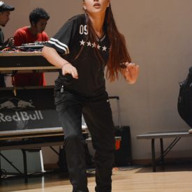 Fotografía de la batalla final de Popping en el encuentro internacional Danza Urbana Generación Hip Hop llevado a cabo en el Centro Nacional de las Artes del 27 al 29 de mayo de 2016.