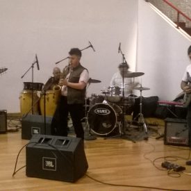 Fotografía del ensayo de Jazzfalto en el encuentro internacional Danza Urbana Generación Hip Hop llevado a cabo en el Centro Nacional de las Artes del 27 al 29 de mayo de 2016.