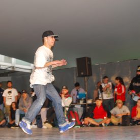 Fotografía de la Batalla House que se llevó a cabo el 30 de mayo de 2015 como parte del encuentro internacional Danza Urbana Generación Hip Hop realizado en el Centro Nacional de las Artes.