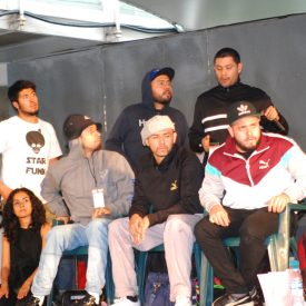 Fotografía de la Batalla House que se llevó a cabo el 30 de mayo de 2015 como parte del encuentro internacional Danza Urbana Generación Hip Hop realizado en el Centro Nacional de las Artes.