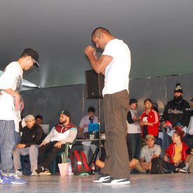 Fotografía de la Batalla House que se llevó a cabo el 30 de mayo de 2015 como parte del encuentro internacional Danza Urbana Generación Hip Hop realizado en el Centro Nacional de las Artes.