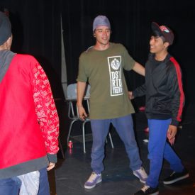 Fotografía de la Batalla Power Move que se llevó a cabo el 30 de mayo de 2015 como parte del encuentro internacional Danza Urbana Generación Hip Hop realizado en el Centro Nacional de las Artes.
