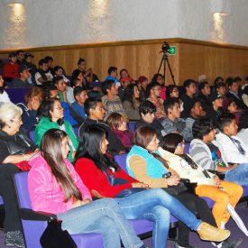 Fotografía de la mesa redonda “El Breaking en México: retos y perspectivas” que se llevó a cabo el 30 de mayo de 2015 como parte del encuentro internacional Danza Urbana Generación Hip Hop realizado en el Centro Nacional de las Artes.