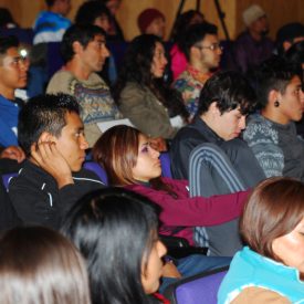 Fotografía de la mesa redonda “El Breaking en México: retos y perspectivas” que se llevó a cabo el 30 de mayo de 2015 como parte del encuentro internacional Danza Urbana Generación Hip Hop realizado en el Centro Nacional de las Artes.