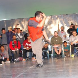 Fotografía de la Batalla Crew vs. Crew que se llevó a cabo el 30 de mayo de 2015 como parte del encuentro internacional Danza Urbana Generación Hip Hop realizado en el Centro Nacional de las Artes.