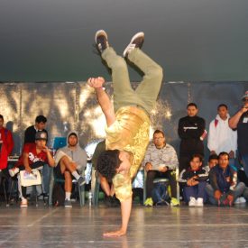 Fotografía de la Batalla Crew vs. Crew que se llevó a cabo el 30 de mayo de 2015 como parte del encuentro internacional Danza Urbana Generación Hip Hop realizado en el Centro Nacional de las Artes.