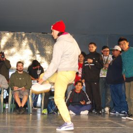 Fotografía de la Batalla Crew vs. Crew que se llevó a cabo el 30 de mayo de 2015 como parte del encuentro internacional Danza Urbana Generación Hip Hop realizado en el Centro Nacional de las Artes.