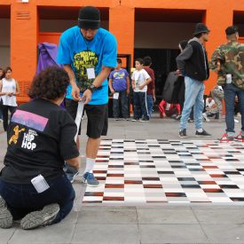 Fotografía de la Batalla Kids que se llevó a cabo el 30 de mayo de 2015 como parte del encuentro internacional Danza Urbana Generación Hip Hop realizado en el Centro Nacional de las Artes.