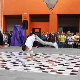 Fotografía de la Batalla Kids que se llevó a cabo el 30 de mayo de 2015 como parte del encuentro internacional Danza Urbana Generación Hip Hop realizado en el Centro Nacional de las Artes.