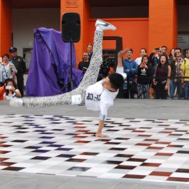 Fotografía de la Batalla Kids que se llevó a cabo el 30 de mayo de 2015 como parte del encuentro internacional Danza Urbana Generación Hip Hop realizado en el Centro Nacional de las Artes.